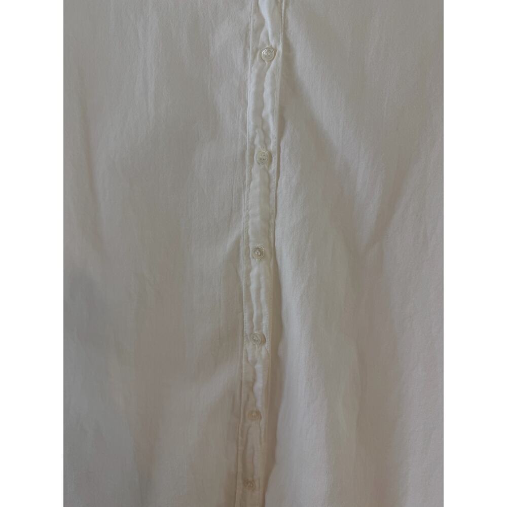 Xirena Womens Beau White Poplin Button Down Quiet Luxury Capsule Minimalist Med - Picture 7 of 13